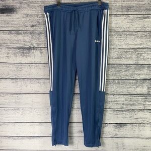 NWT Adidas Classic Stripe Blue Jogger Pants Sere 19 TRG